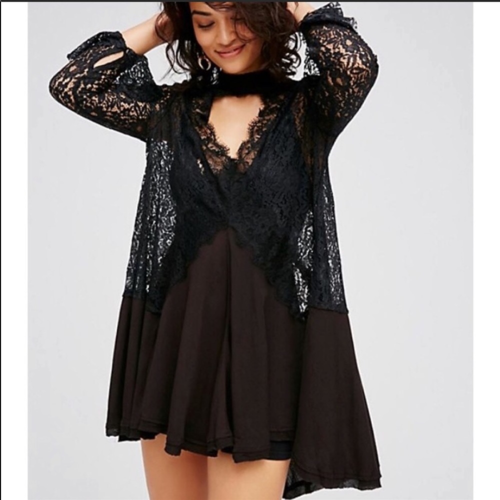 Free People Tell Tale Lace Dress NWT